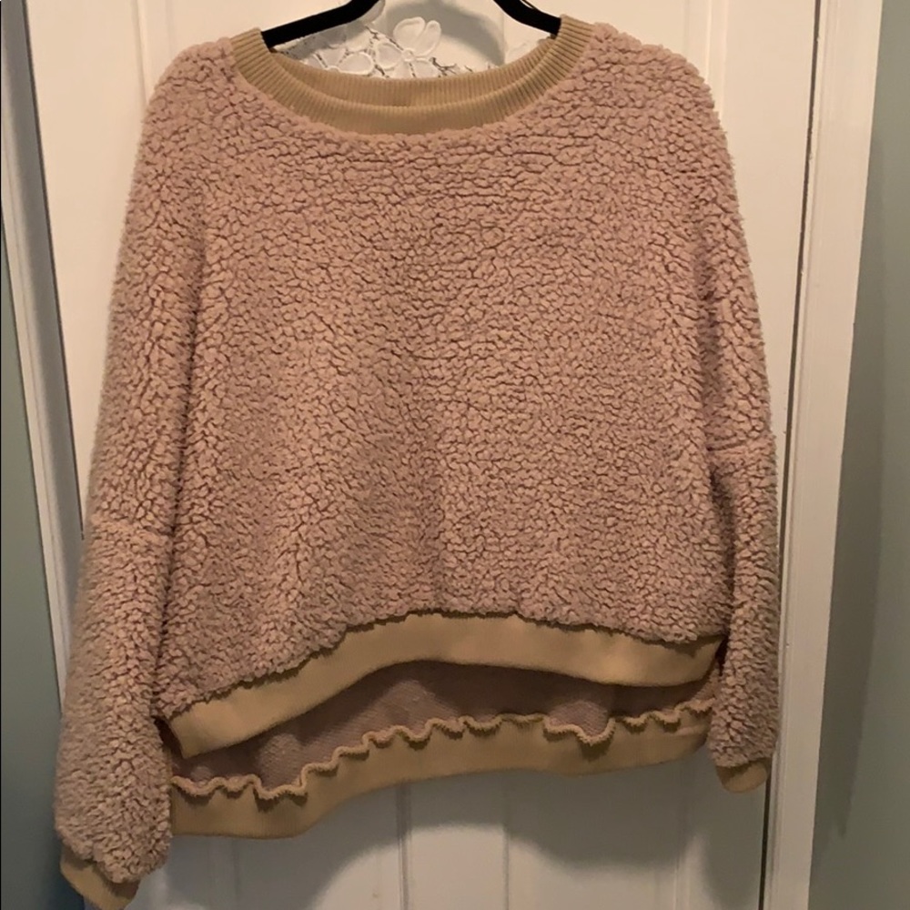 Sherpa pullover hoodie